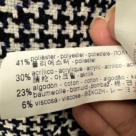 Zara Frilled Tweed Houndstooth  Dress - Picture 9 of 10